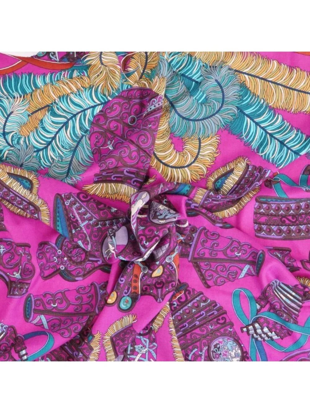 Hermes Scarf Carre 140 Geant War God Mars - Picture 2 of 5